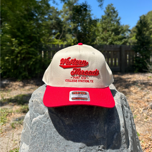 The OG High Class Hat | Tan/Red 5 Panel