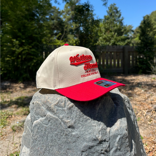 The OG High Class Hat | Tan/Red 5 Panel