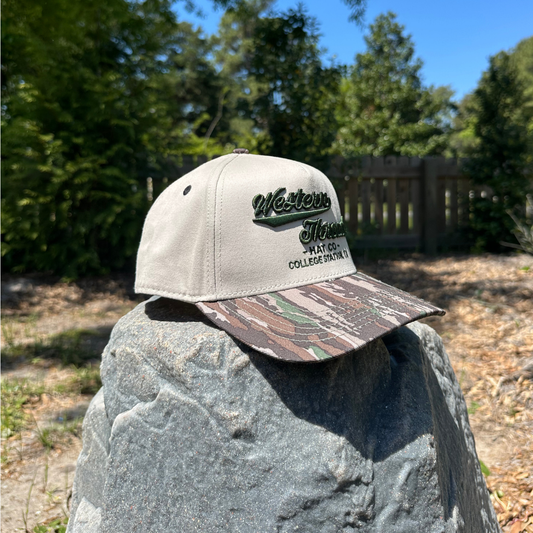 The OG High Class Hat | Tan/Realtree 5 Panel