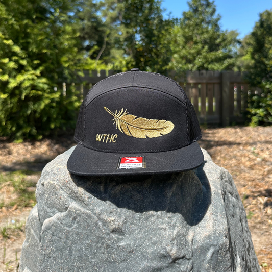 The Feather Hat | Black 7 Panel