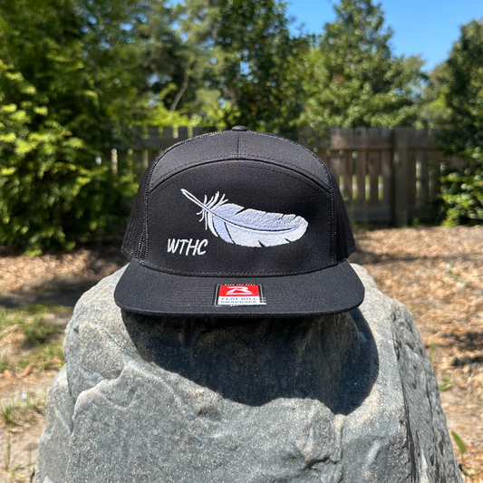 The Feather Hat | Black 7 Panel