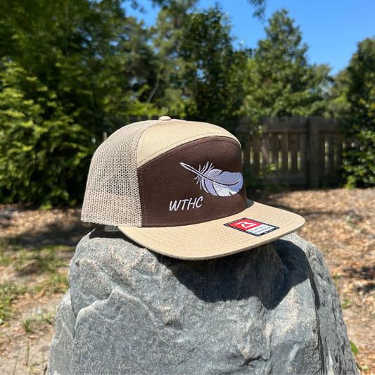 The Feather Hat | Brown/Khaki 7 Panel