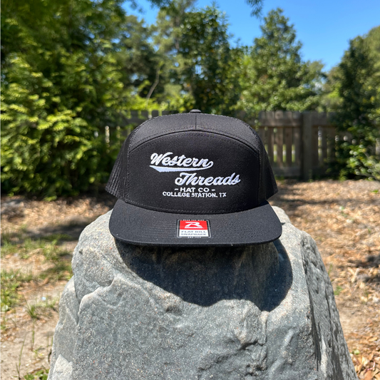 The OG Hat | Black 7 Panel