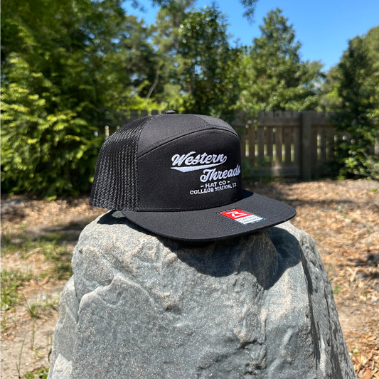 The OG Hat | Black 7 Panel