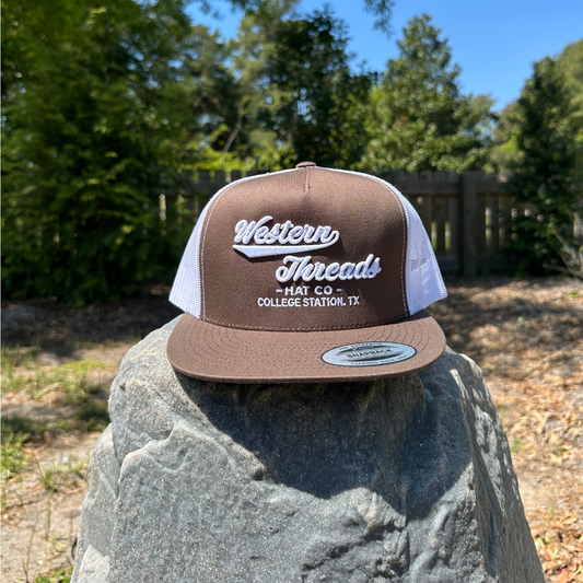The OG High Class Hat | Brown/White Trucker