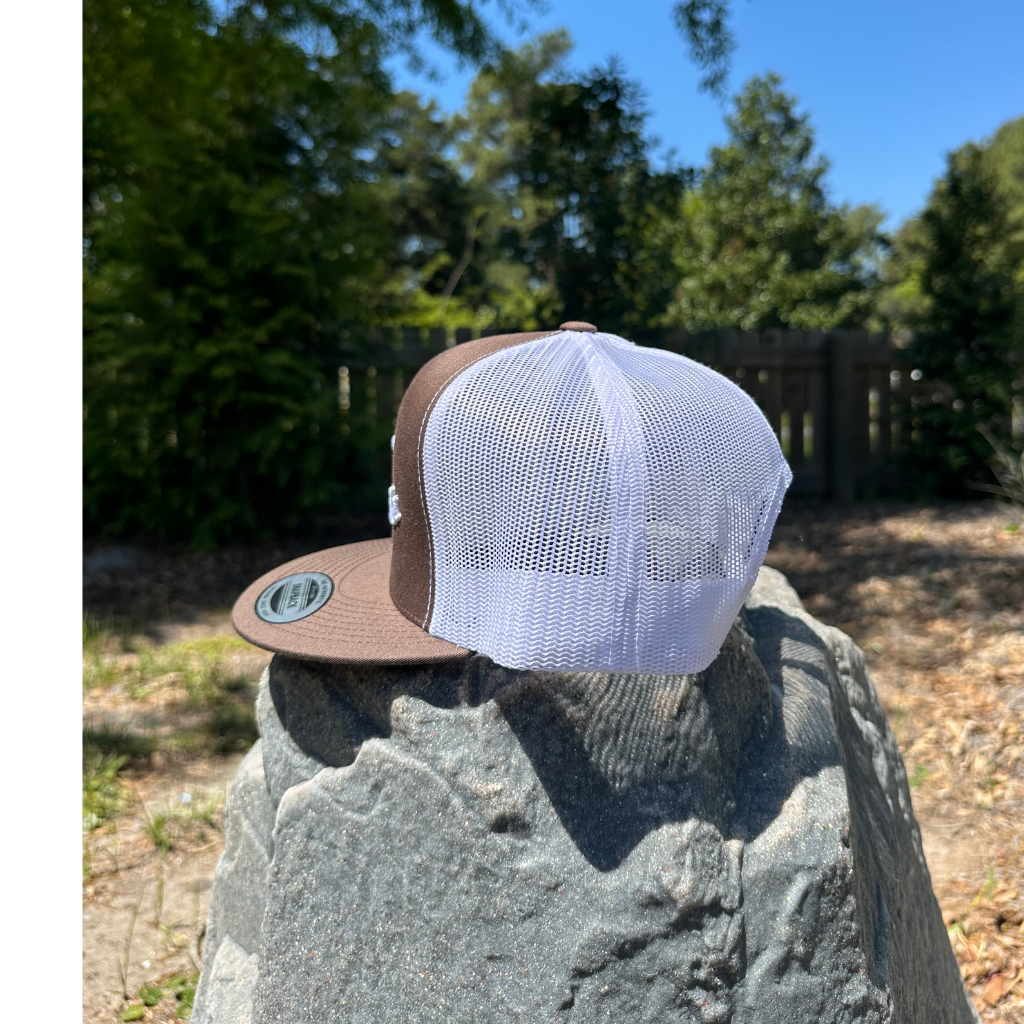 The OG High Class Hat | Brown/White Trucker