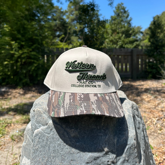 The OG High Class Hat | Tan/Realtree 5 Panel