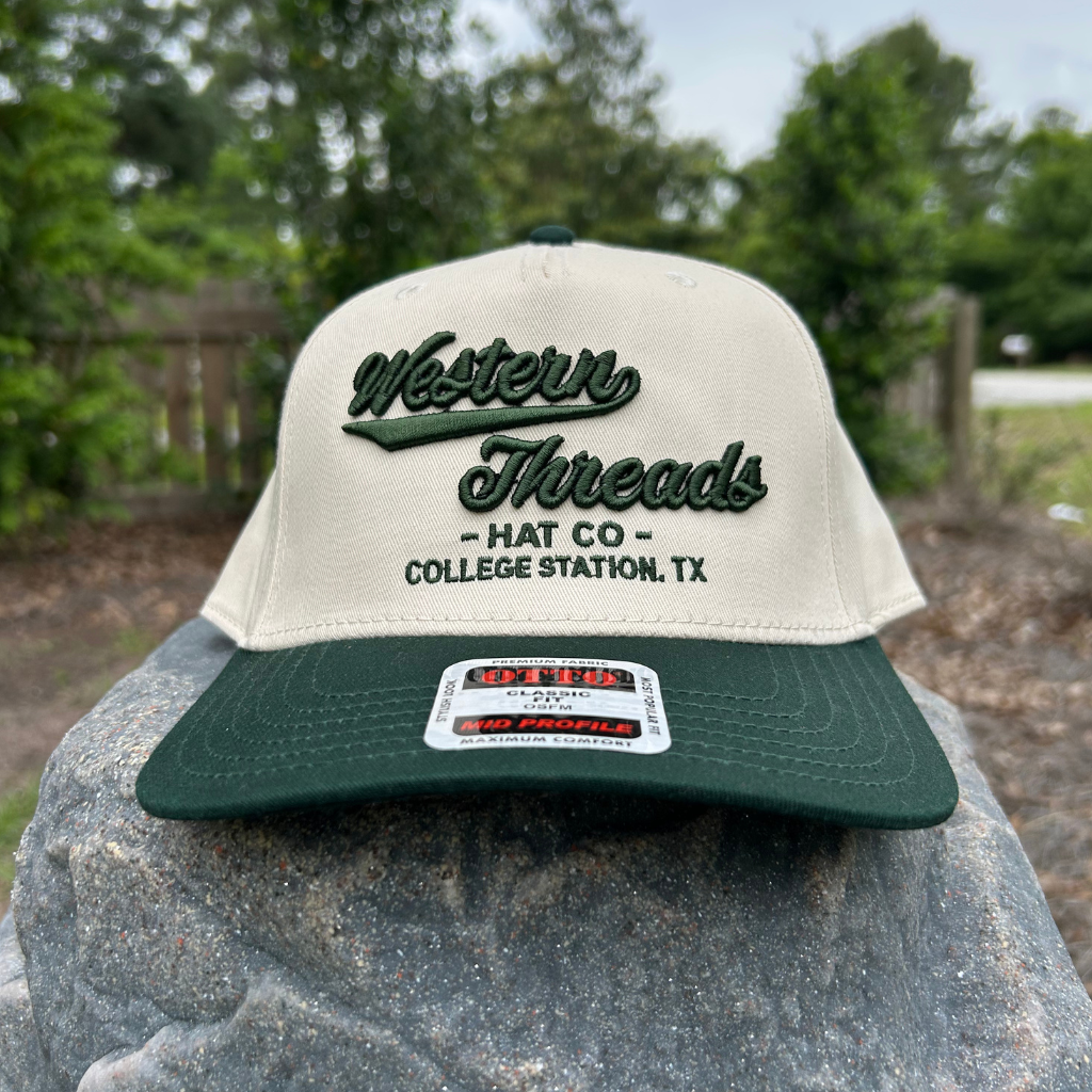 The OG High Class Hat | Tan/Green 5 Panel