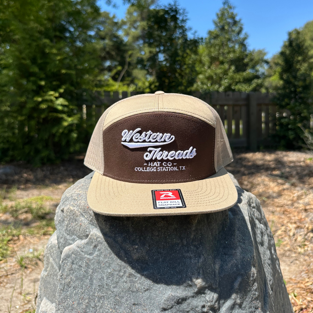 The OG High Class Hat | Brown/Khaki 7 Panel