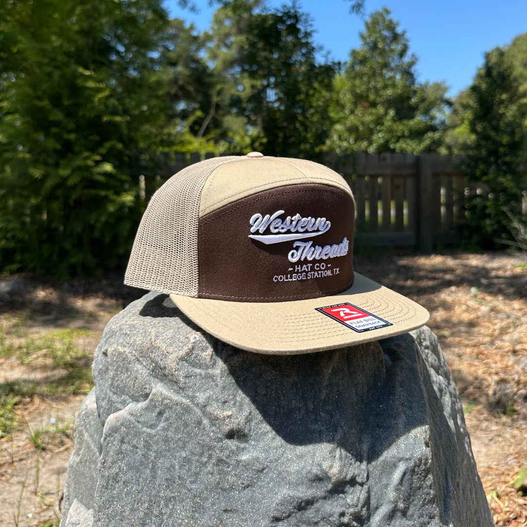 The OG High Class Hat | Brown/Khaki 7 Panel