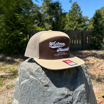 The OG High Class Hat | Brown/Khaki 7 Panel
