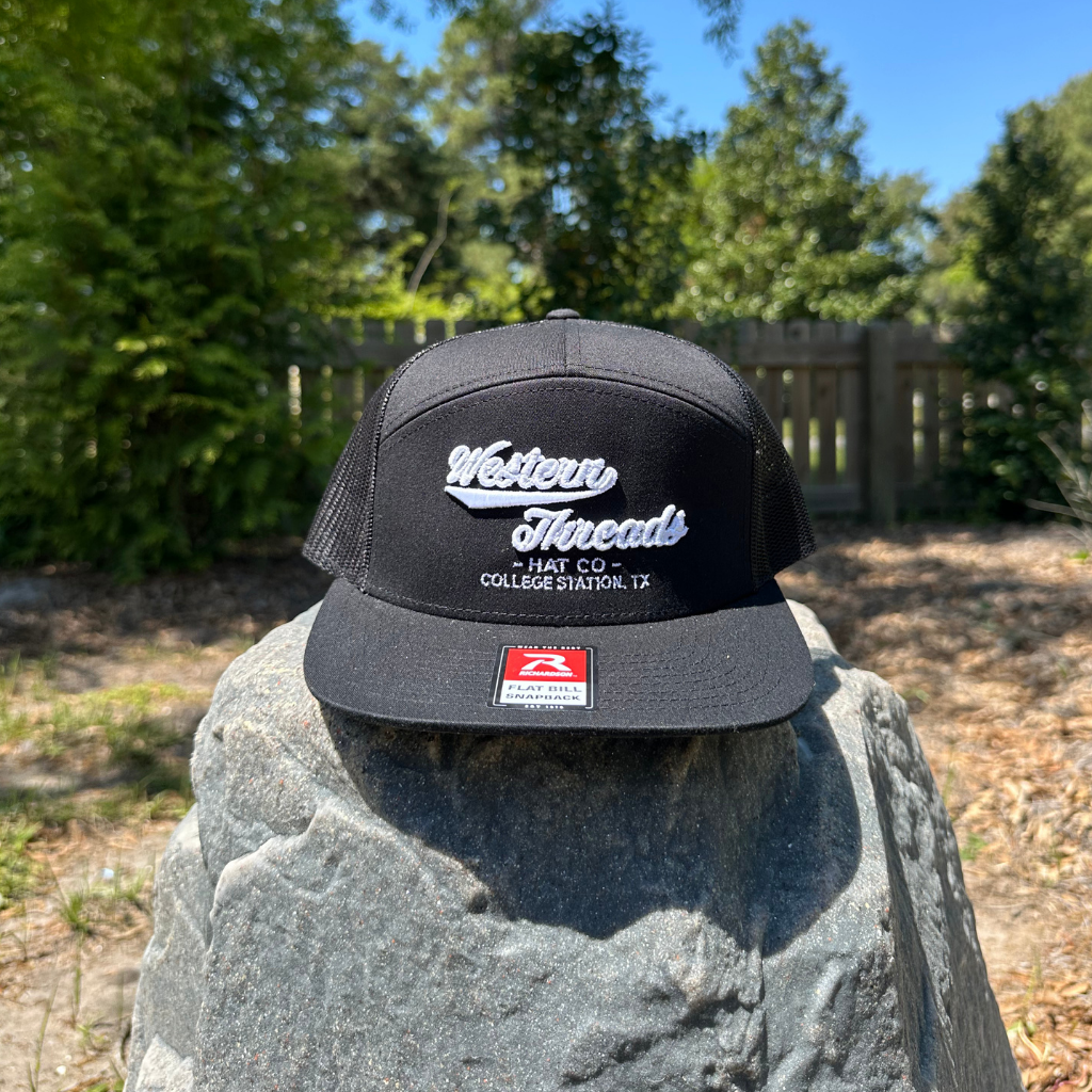 The OG High Class Hat | Black 7 Panel