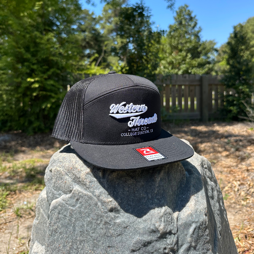 The OG High Class Hat | Black 7 Panel