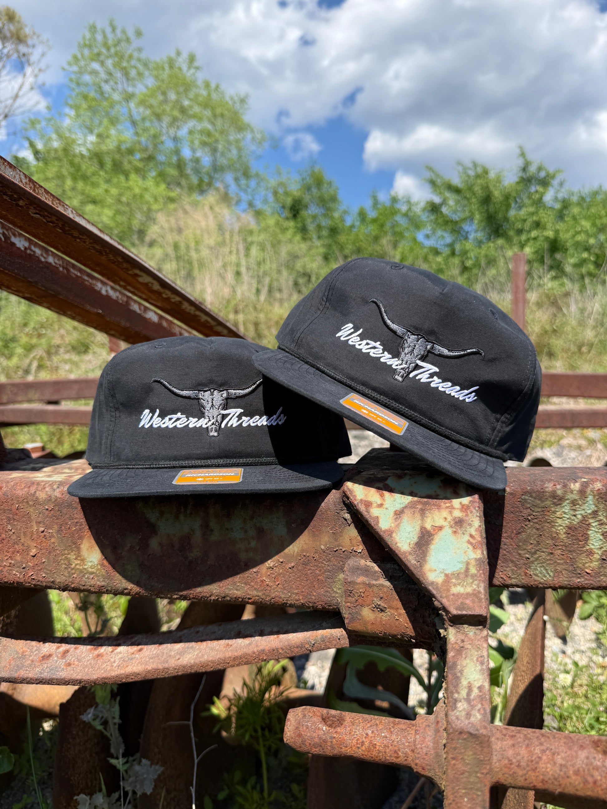 Bull N Horns | Rope | Black-Western Threads Hat Co.