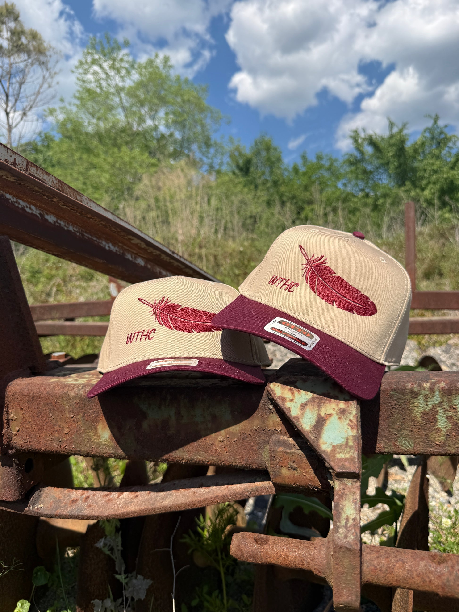 Feather | 5 Panel | Cardinal-Western Threads Hat Co.