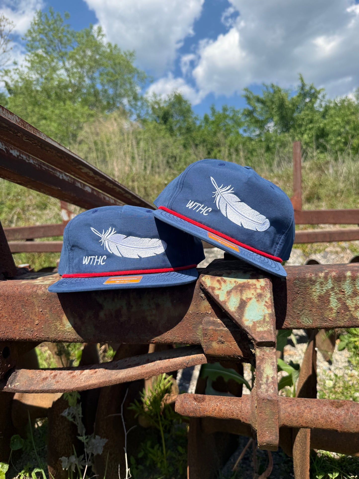 Feather | Rope | Red, White & Blue-Western Threads Hat Co.