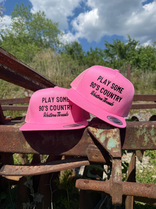 Play Some 90s Country | Trucker | Pink-Western Threads Hat Co.