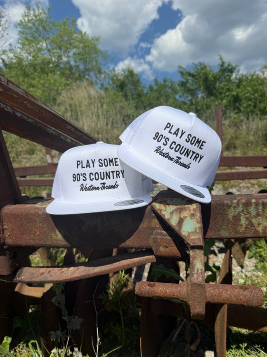Play Some 90s Country | Trucker | White-Western Threads Hat Co.